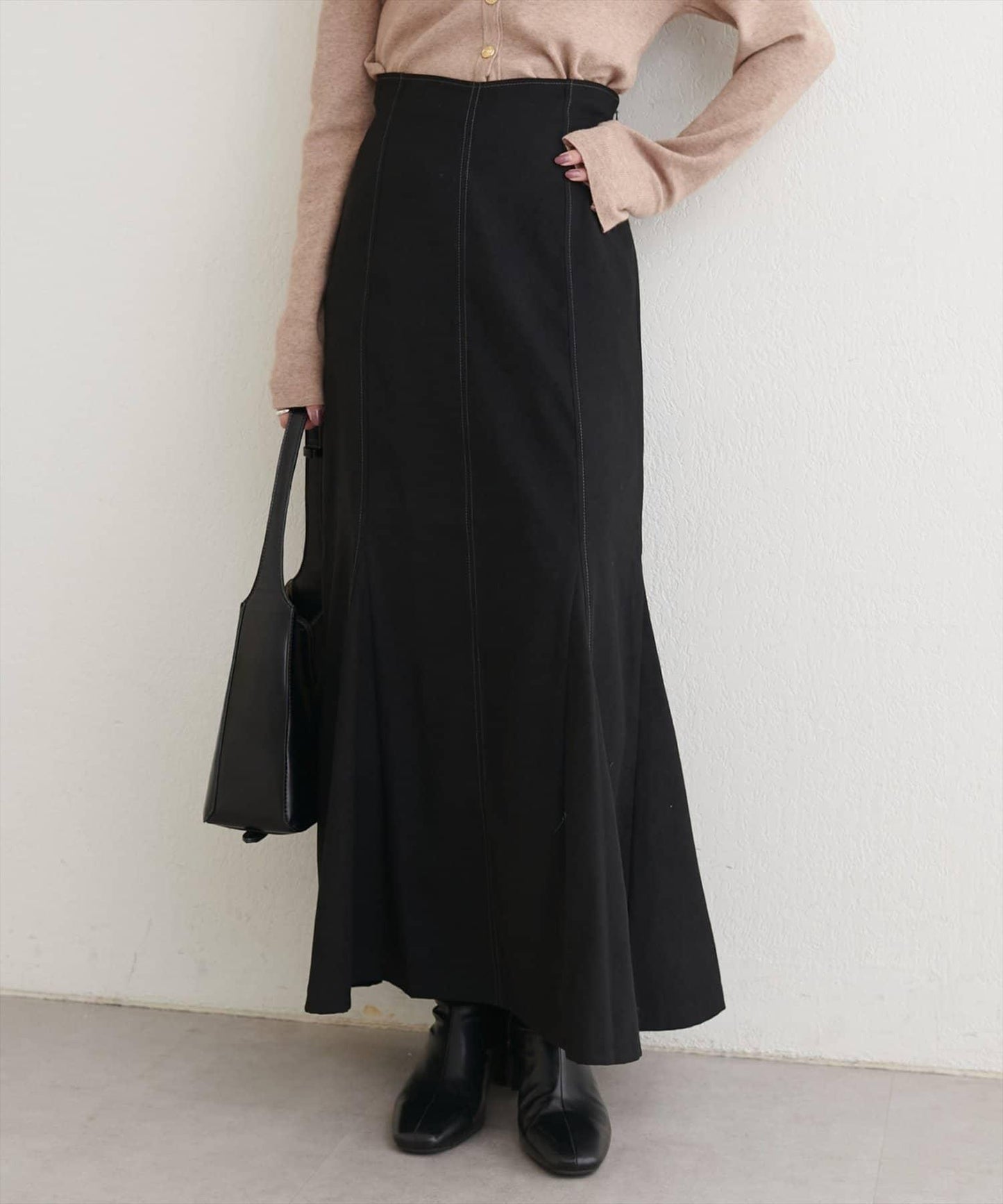 愛心高腰加絨美人魚裙