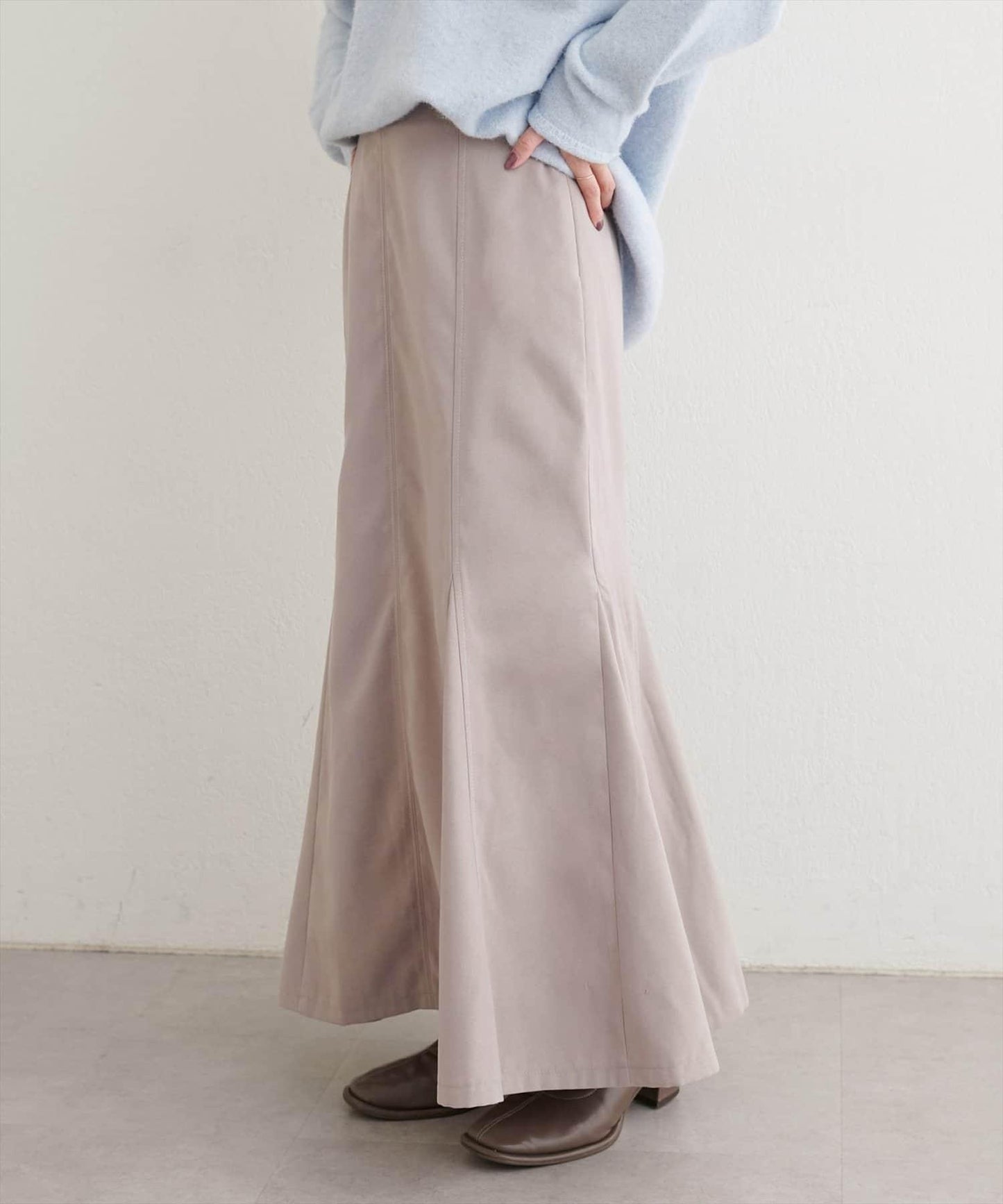 愛心高腰加絨美人魚裙