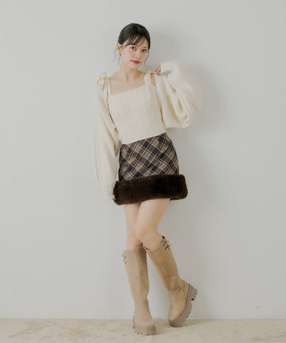 厚底帶扣設計長靴