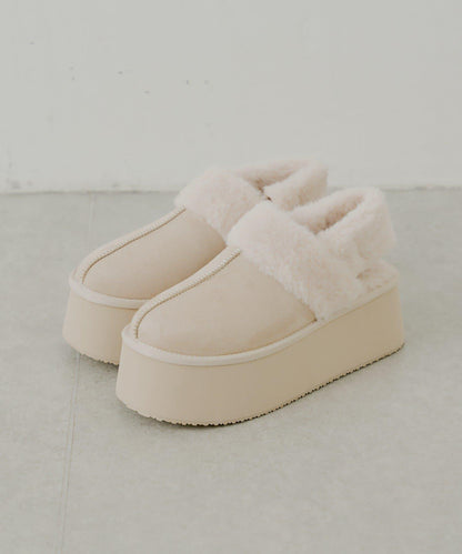（暫定）厚底羊羔毛拖鞋
