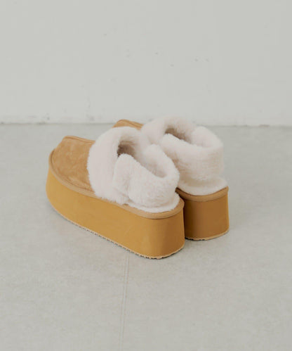 （暫定）厚底羊羔毛拖鞋