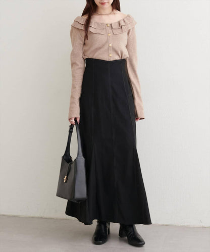 愛心高腰加絨美人魚裙