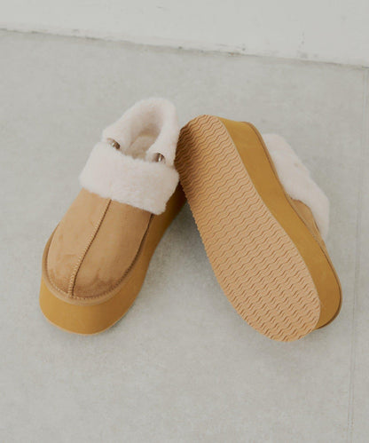 （暫定）厚底羊羔毛拖鞋