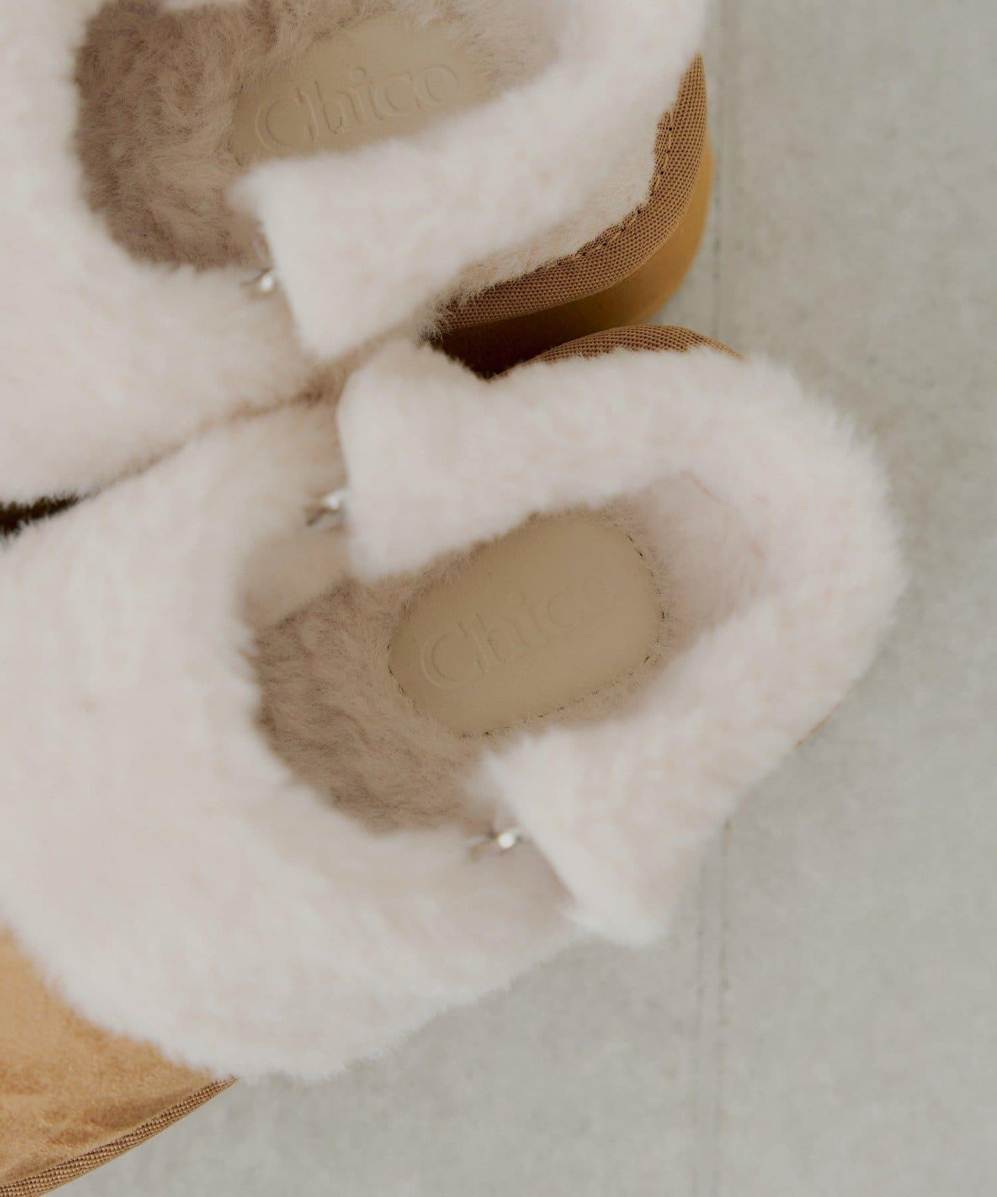 （暫定）厚底羊羔毛拖鞋