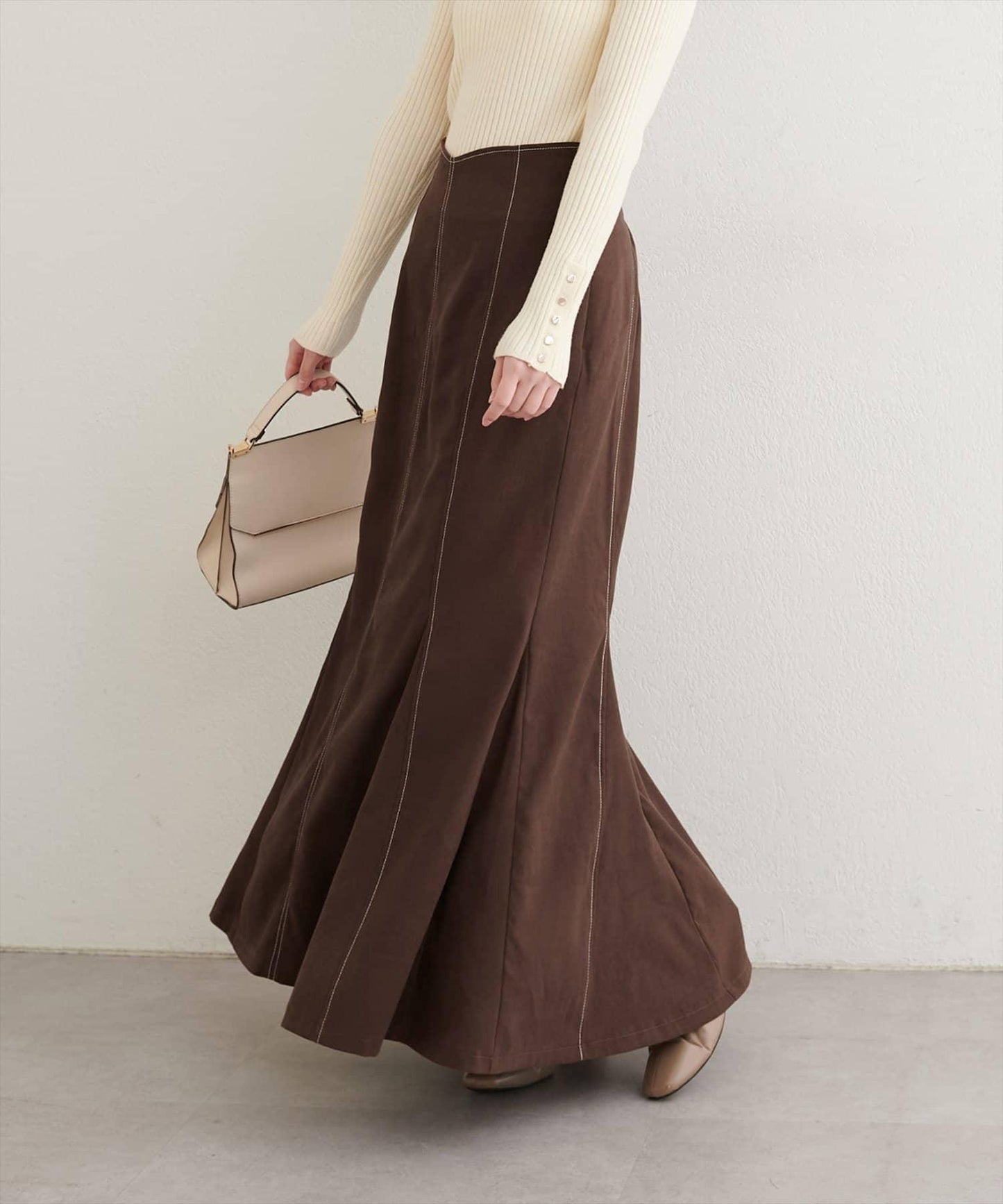 愛心高腰加絨美人魚裙