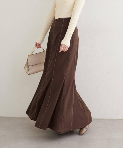 愛心高腰加絨美人魚裙