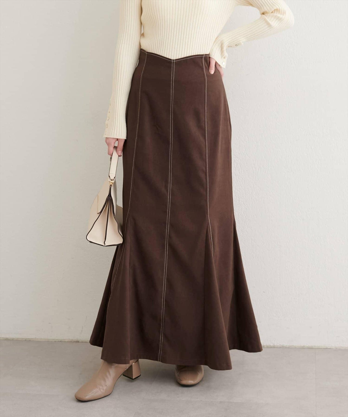 愛心高腰加絨美人魚裙