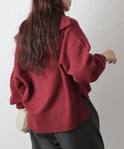 柔軟帶領開襟襯衫