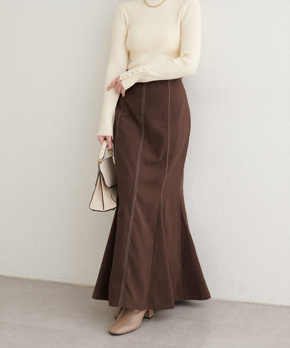 愛心高腰加絨美人魚裙