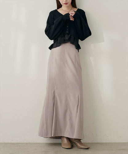 愛心高腰加絨美人魚裙