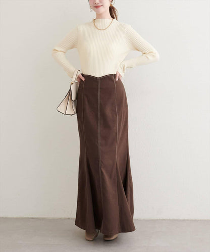 愛心高腰加絨美人魚裙