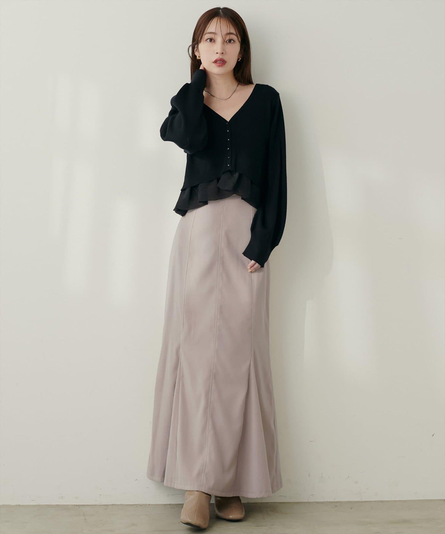 愛心高腰加絨美人魚裙