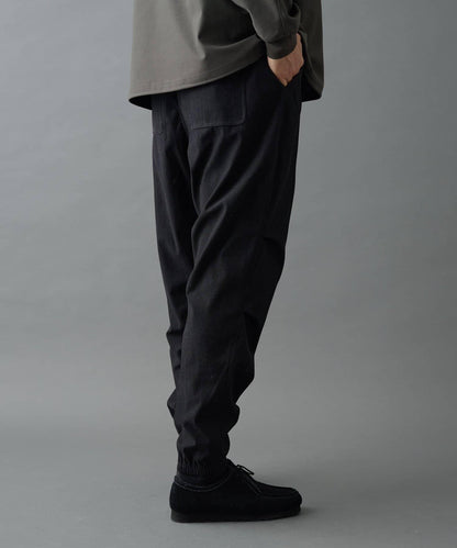 彈力燈芯絨束腳褲