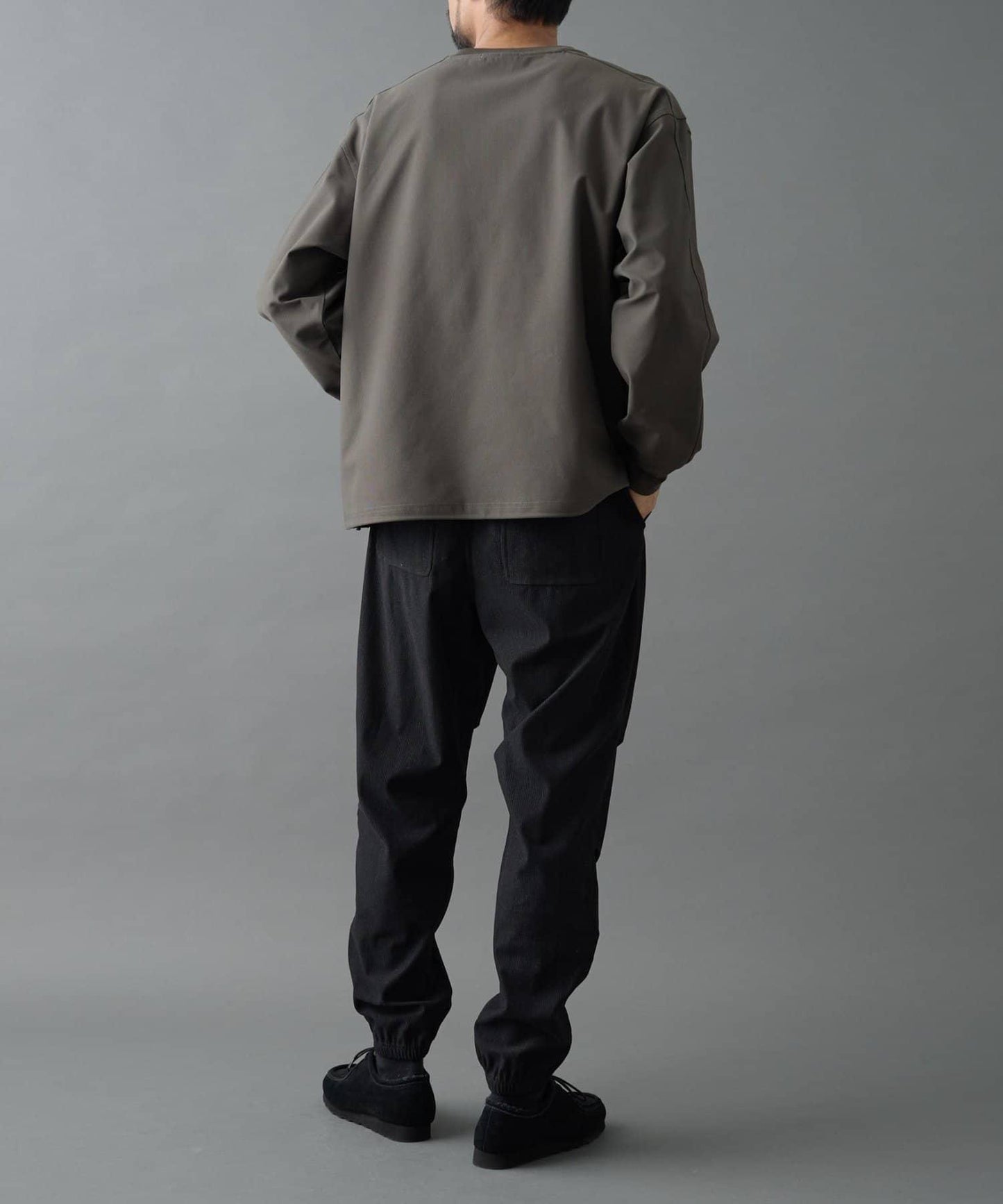 彈力燈芯絨束腳褲