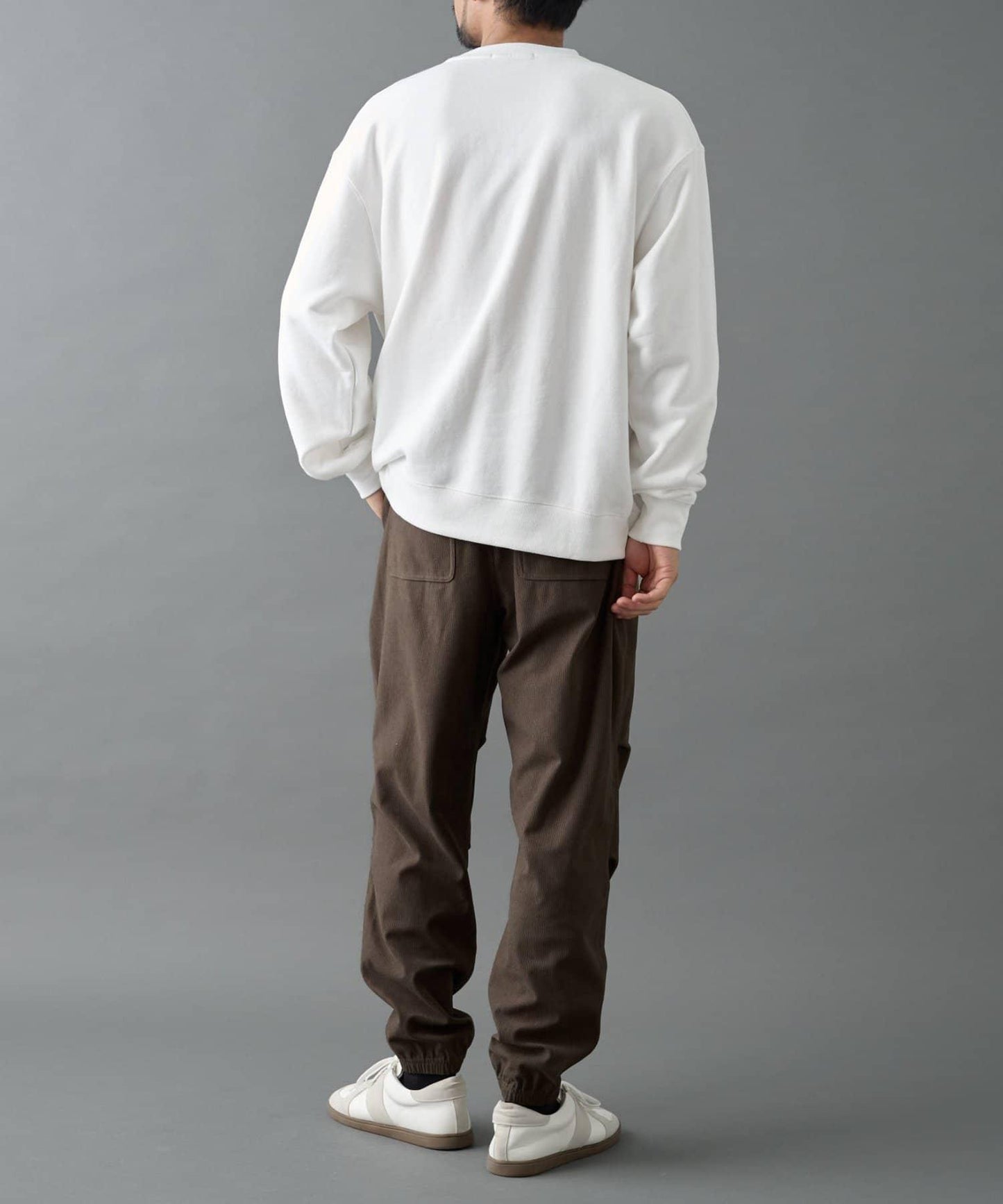 彈力燈芯絨束腳褲