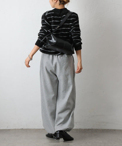 毛圈條紋針織套頭衫