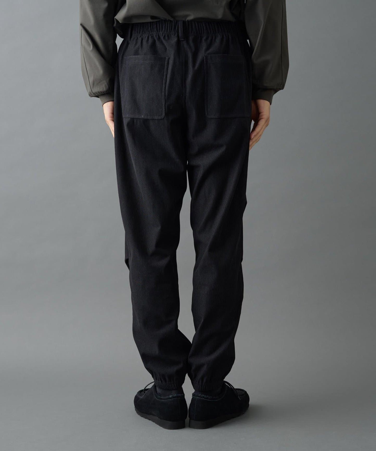 彈力燈芯絨束腳褲