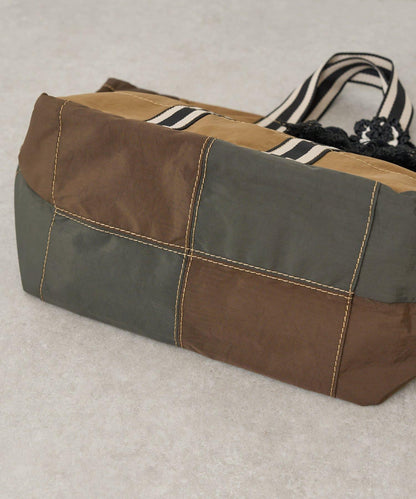 《FRIPIER》帶吊飾拼色托特包