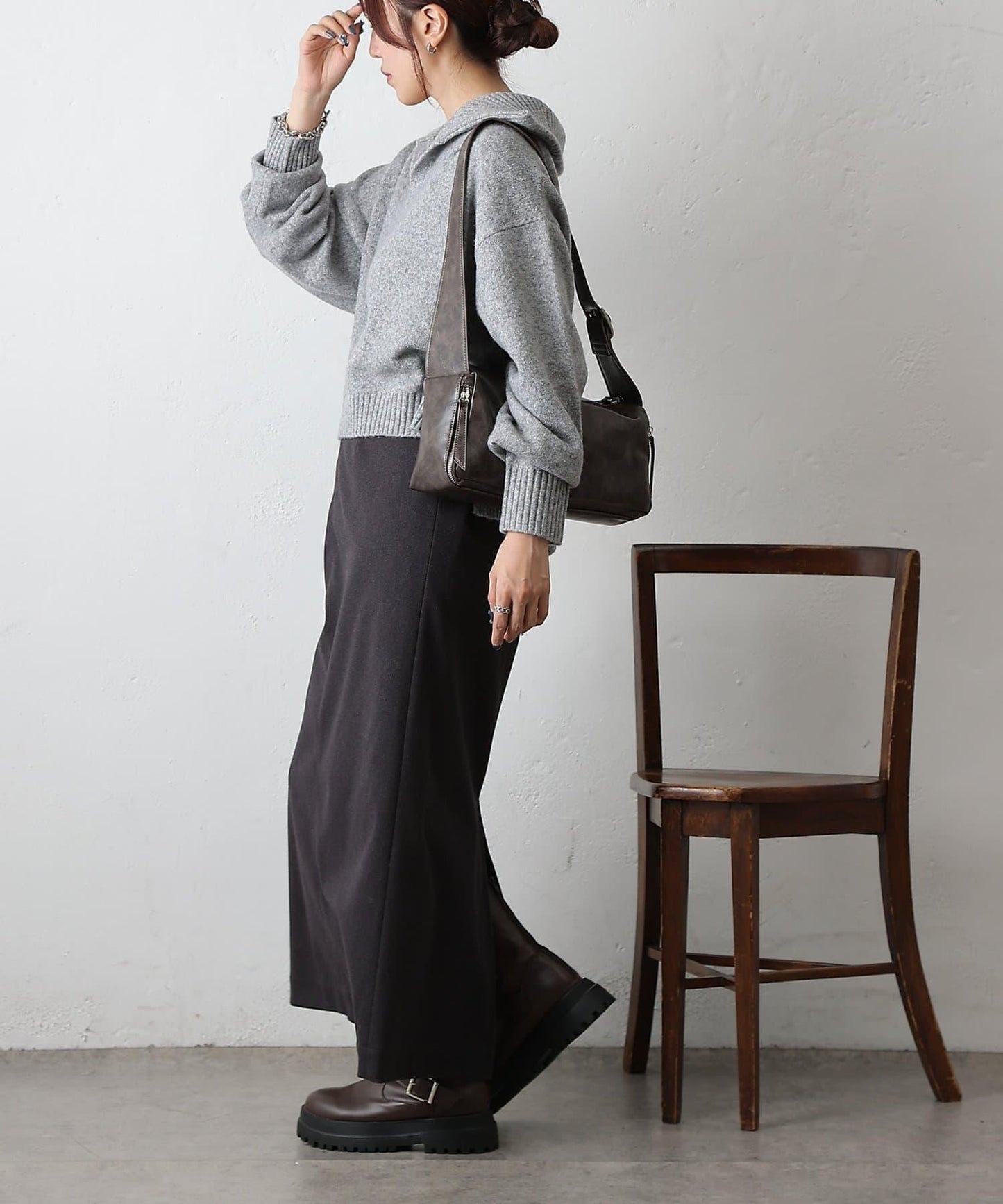 柔軟帶領開襟襯衫