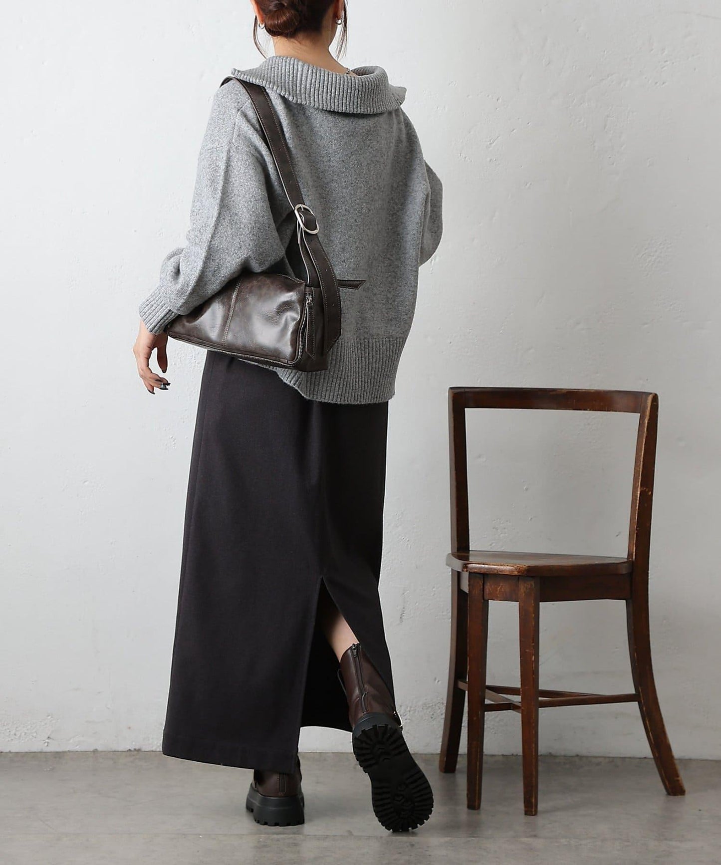 柔軟帶領開襟襯衫