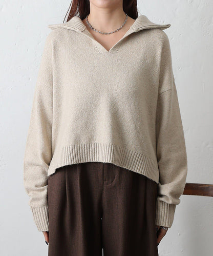 柔軟帶領開襟襯衫