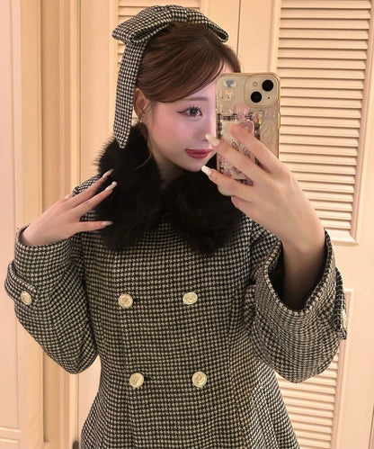 Keru 多功能蝴蝶結中長款大衣