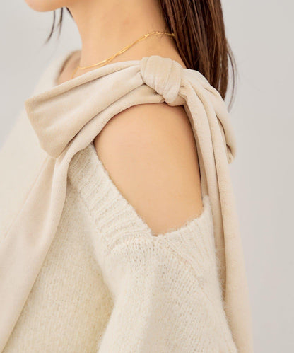 【復刻】天鵝絨蝴蝶結連帽連衣裙