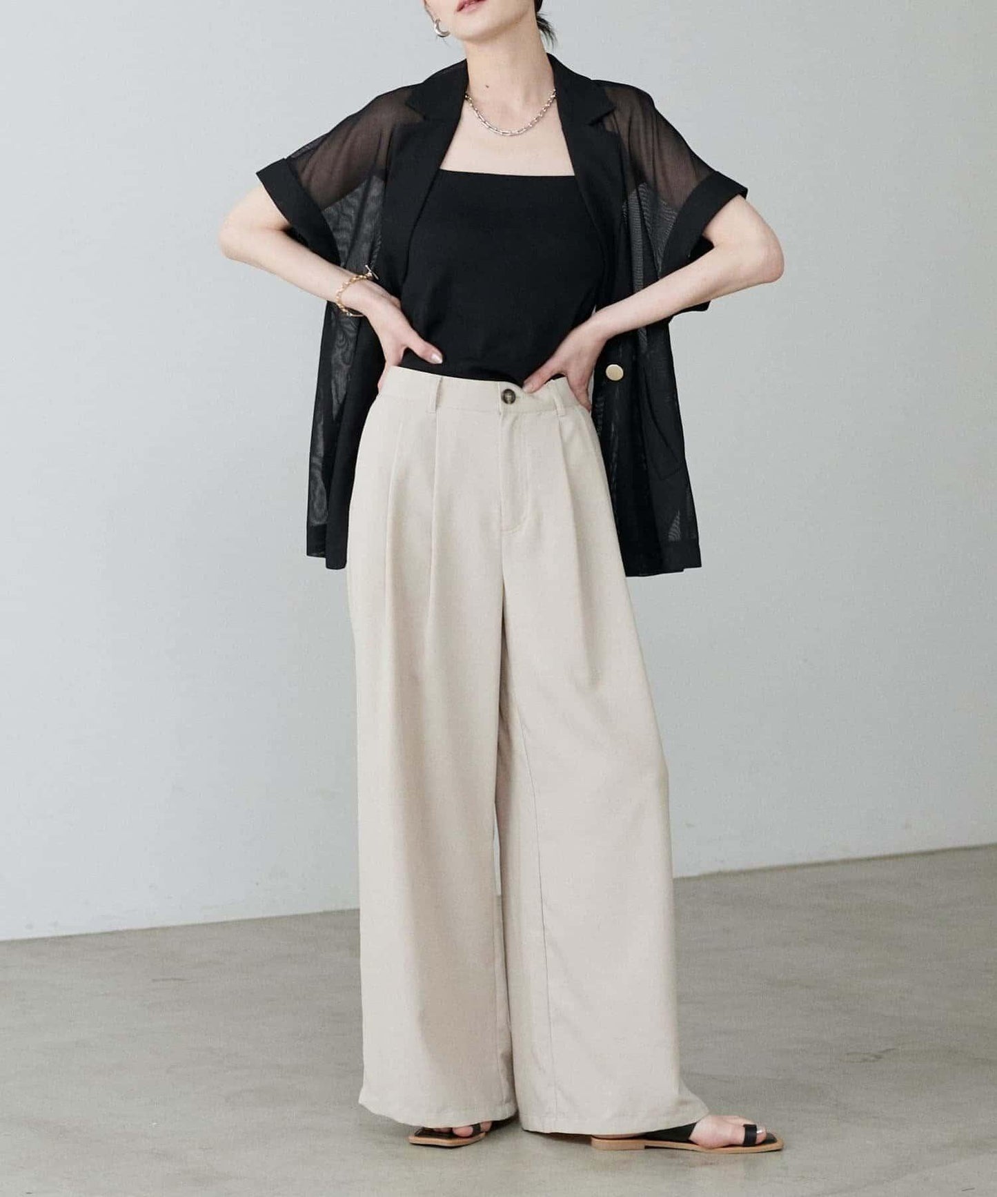 【LARUTA】短袖網眼夾克