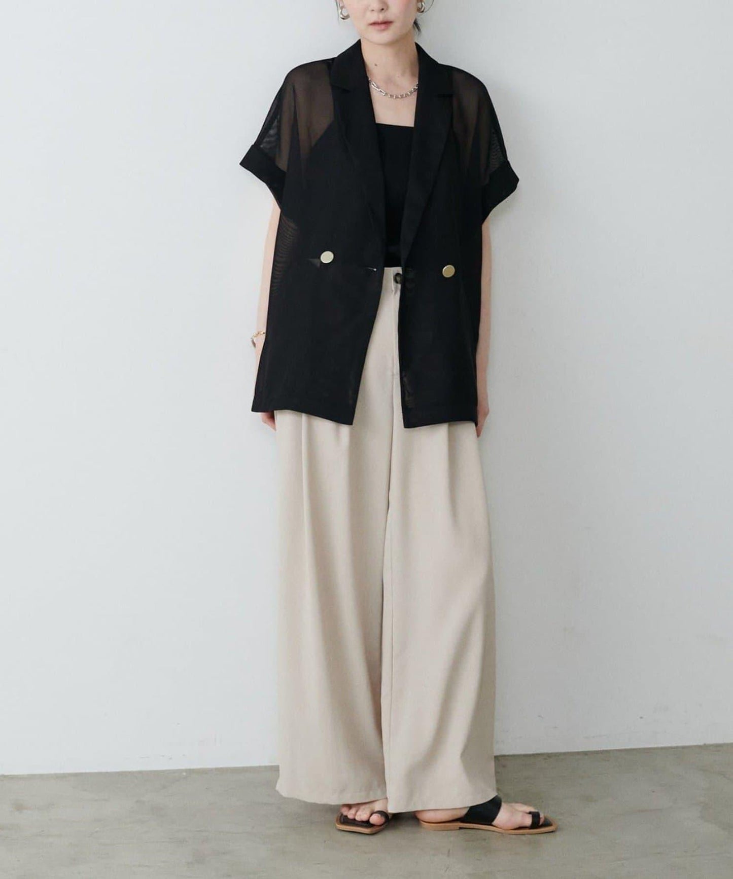 【LARUTA】短袖網眼夾克