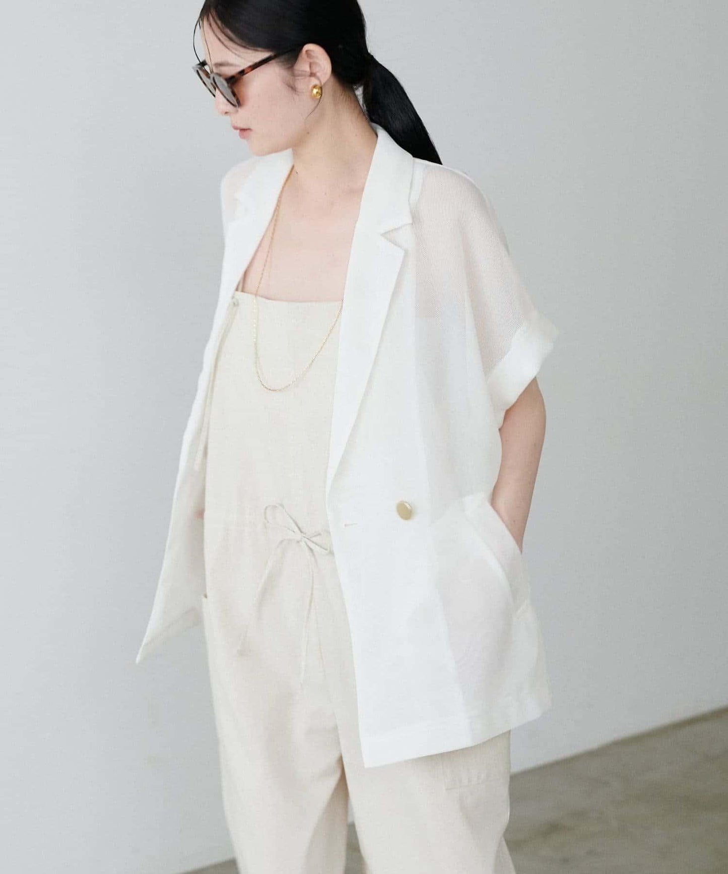 【LARUTA】短袖網眼夾克