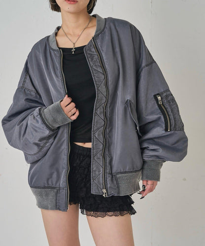 Sourcream酸奶色顏料工藝MA1夾克