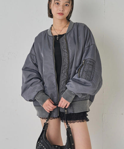 Sourcream酸奶色顏料工藝MA1夾克