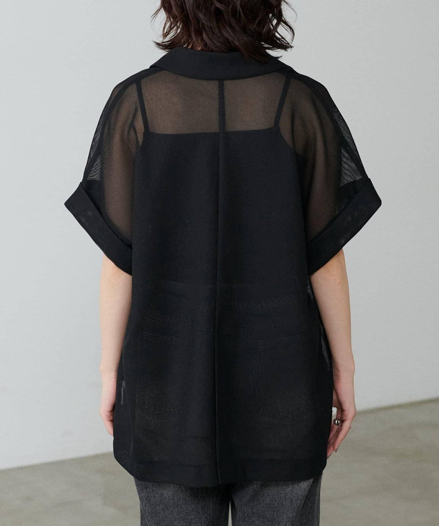 【LARUTA】短袖網眼夾克