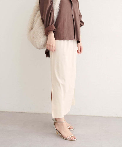 【natural couture】多穿法仿麂皮半身裙