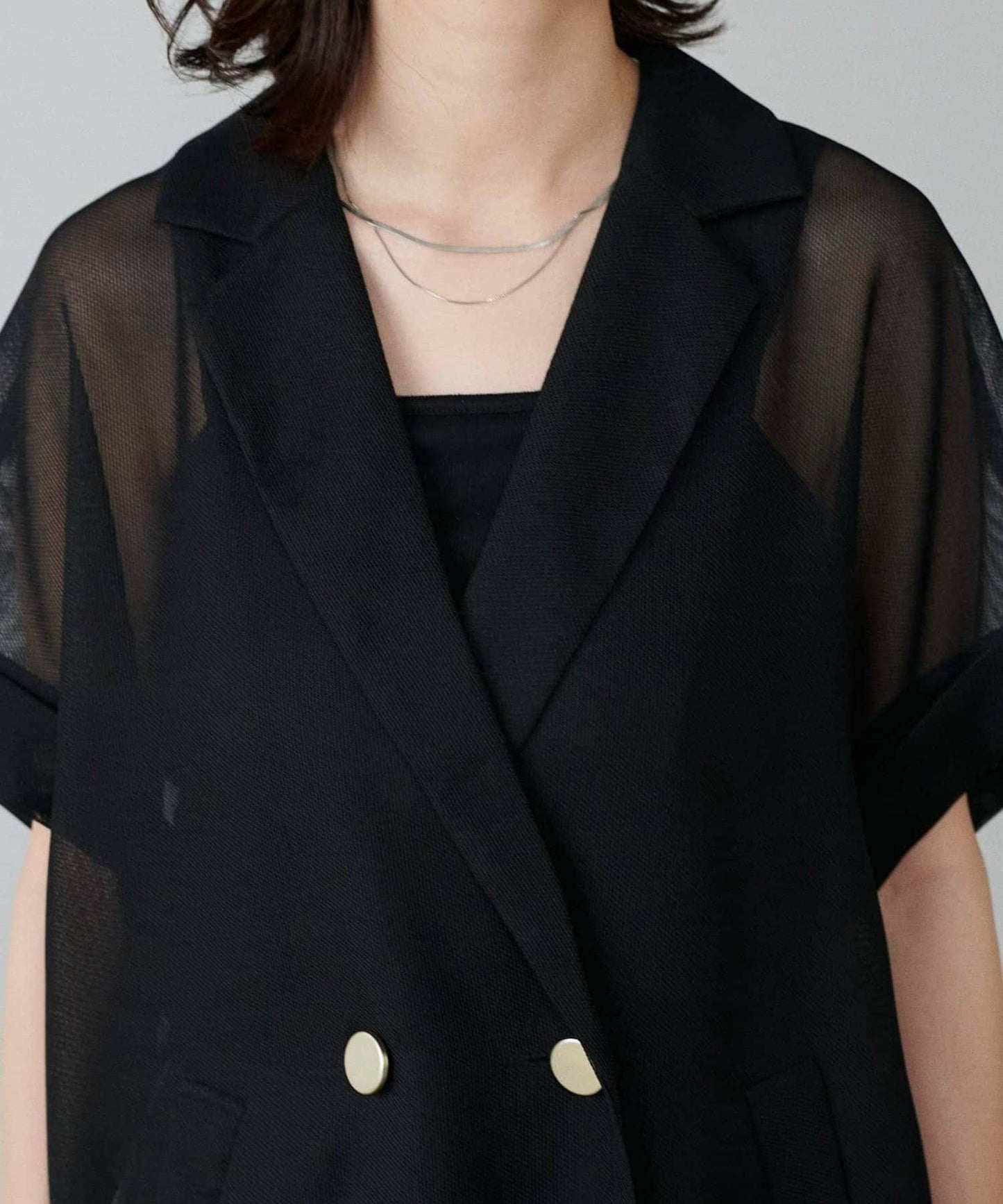 【LARUTA】短袖網眼夾克