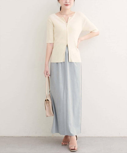 【natural couture】多穿法仿麂皮半身裙