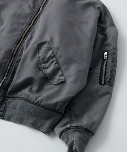 Sourcream酸奶色顏料工藝MA1夾克