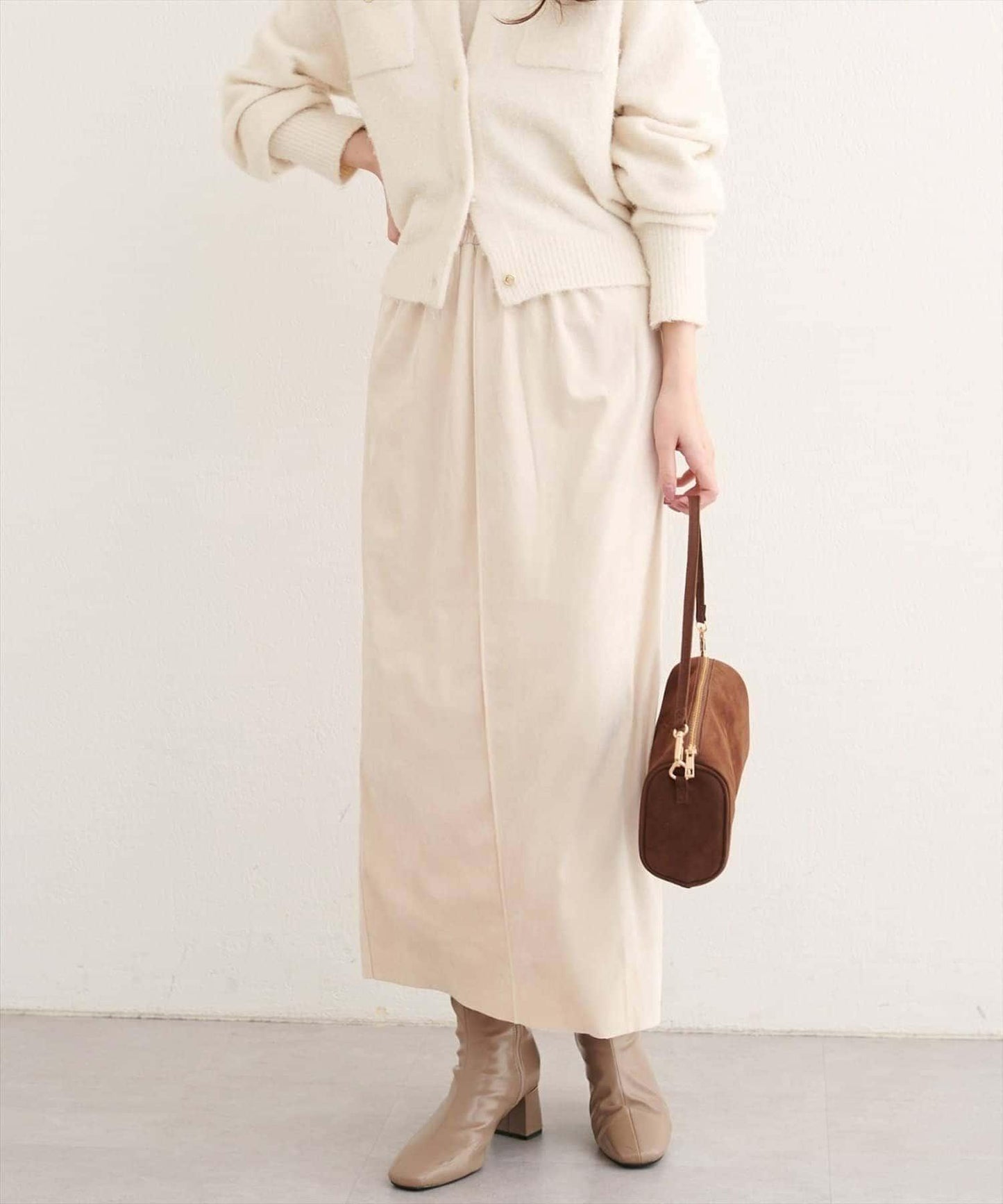 【natural couture】多穿法仿麂皮半身裙