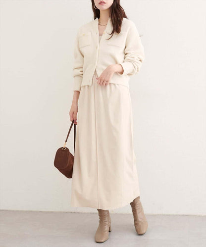 【natural couture】多穿法仿麂皮半身裙