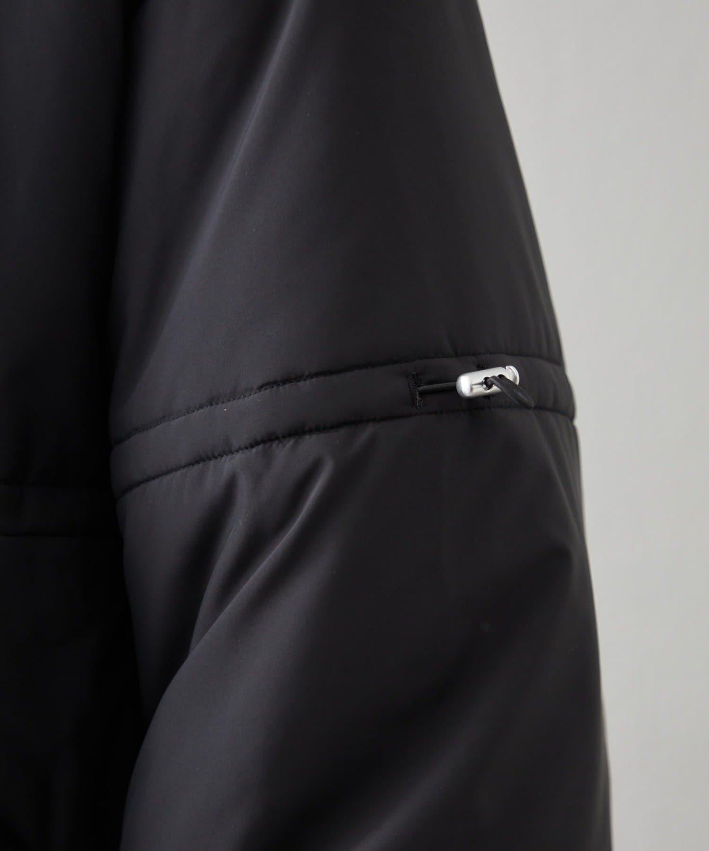 帶毛領抽繩中棉夾克