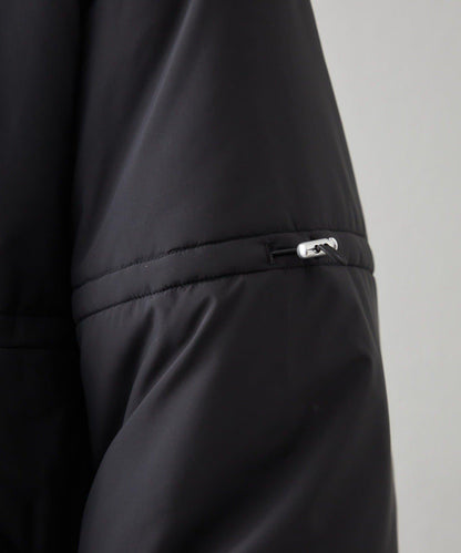 帶毛領抽繩中棉夾克