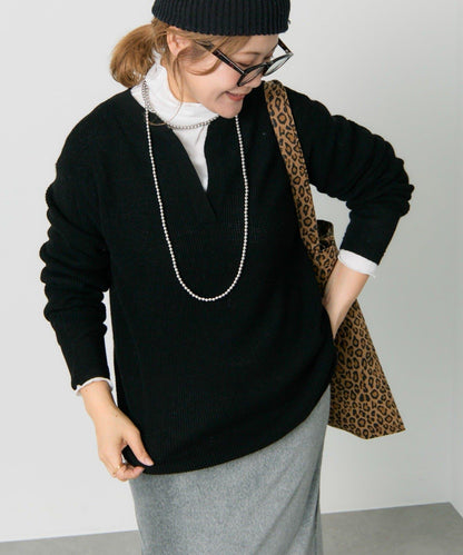 亨利領華夫格針織衫