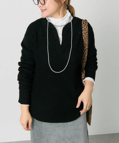 亨利領華夫格針織衫