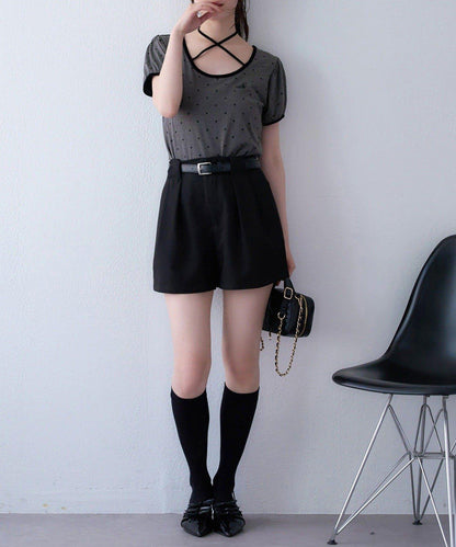 【one after another】配腰帶短褲