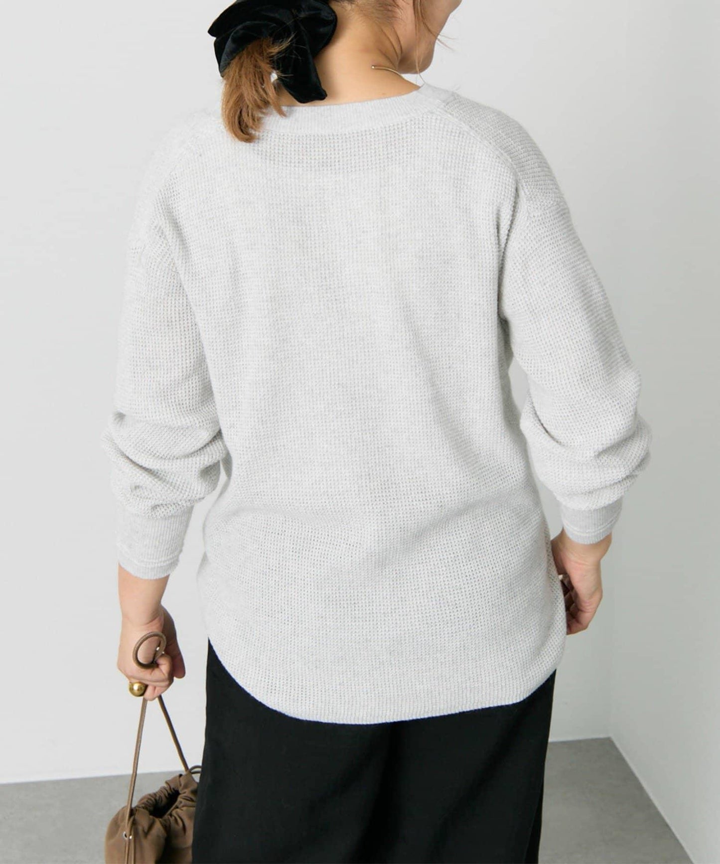 亨利領華夫格針織衫