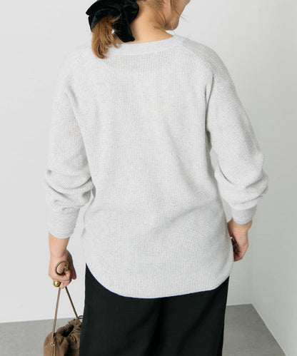 亨利領華夫格針織衫