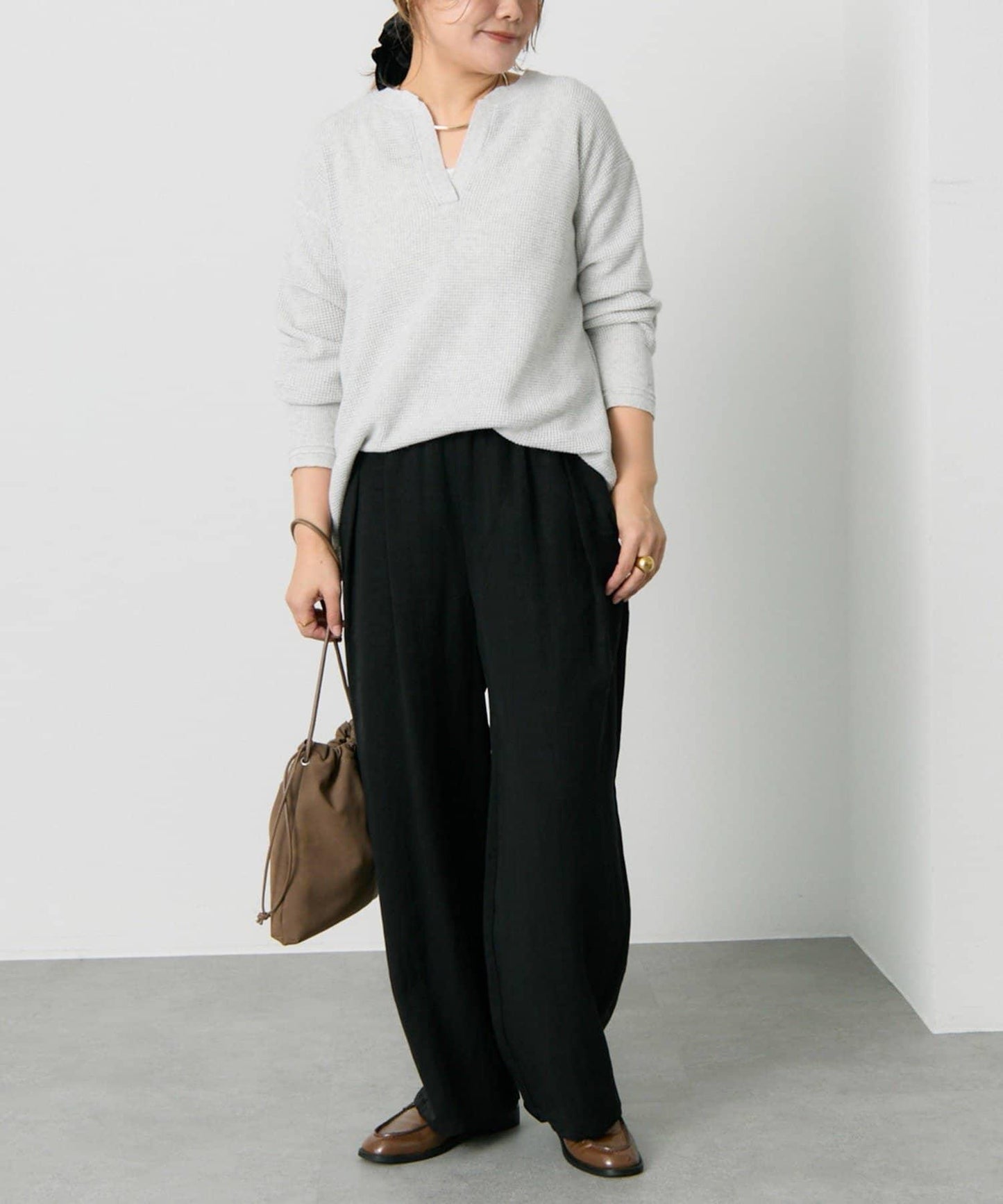 亨利領華夫格針織衫