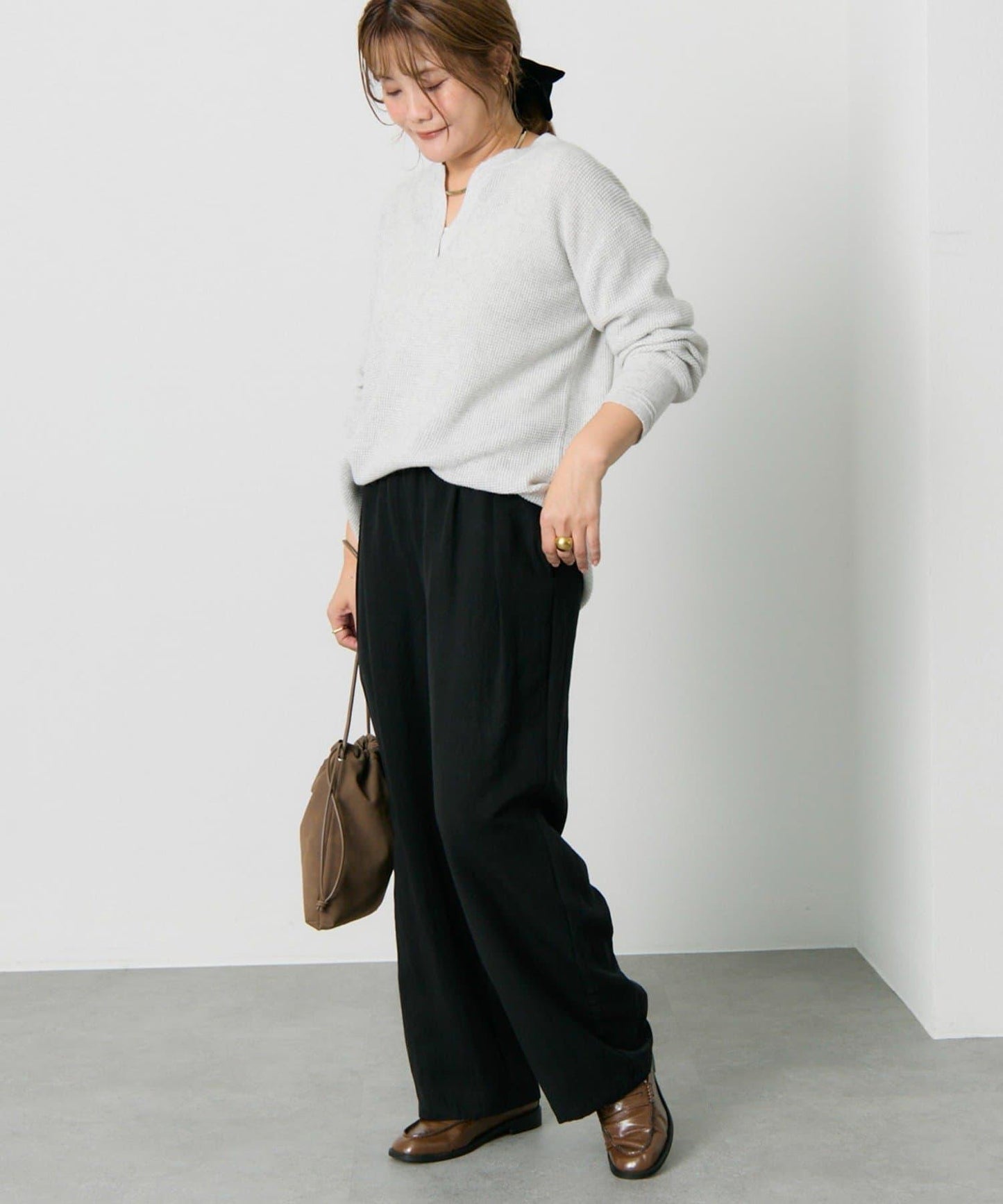 亨利領華夫格針織衫