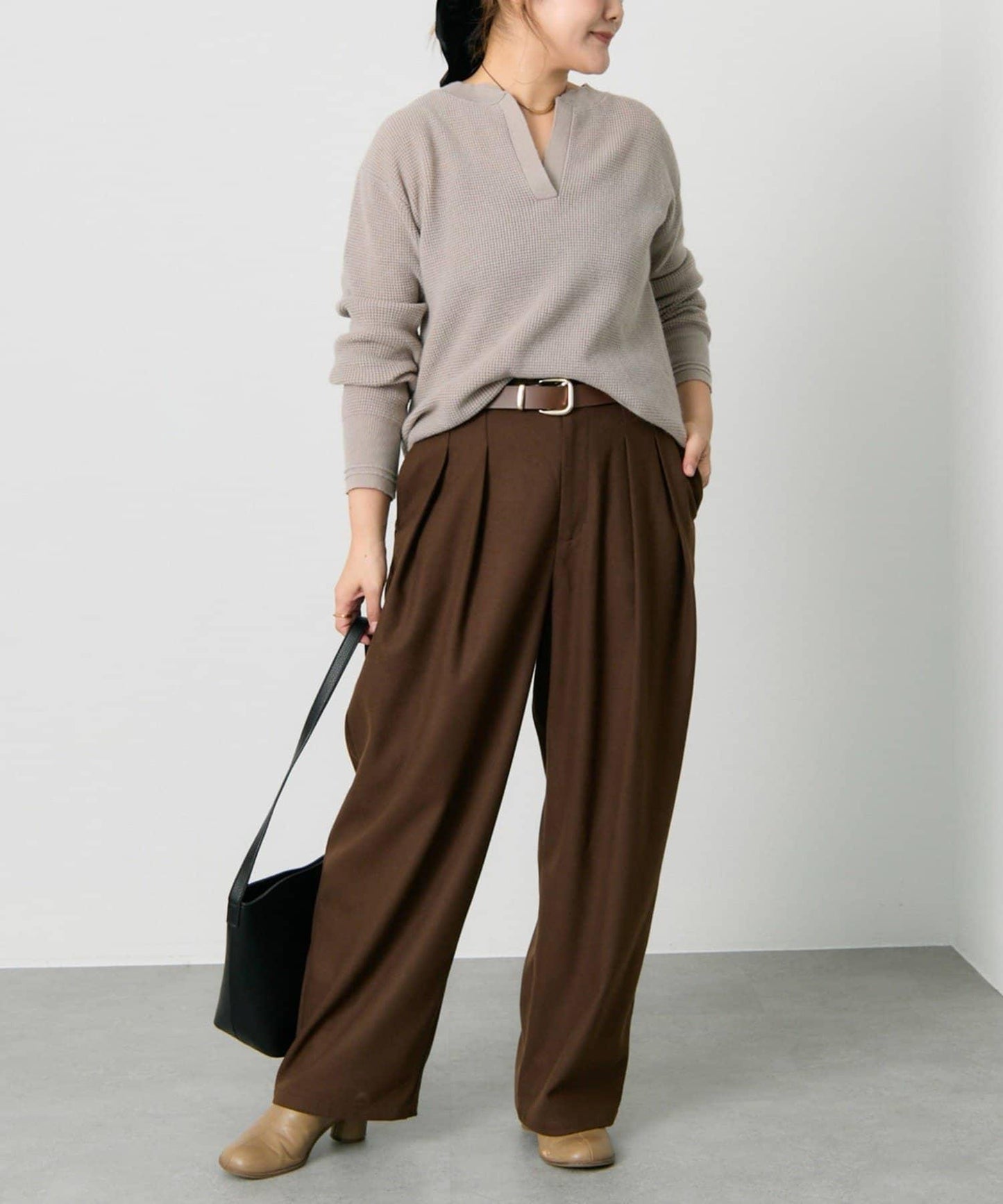 亨利領華夫格針織衫