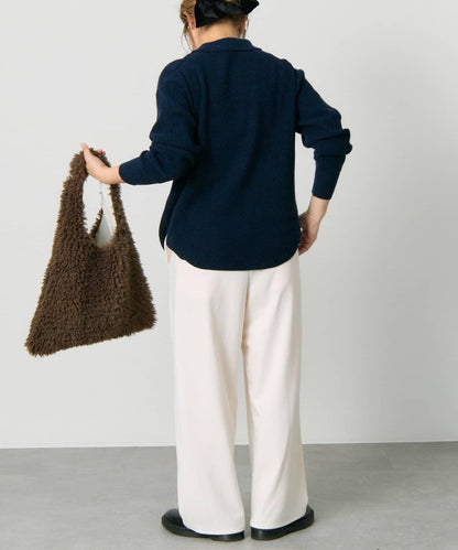 華夫格針織POLO衫